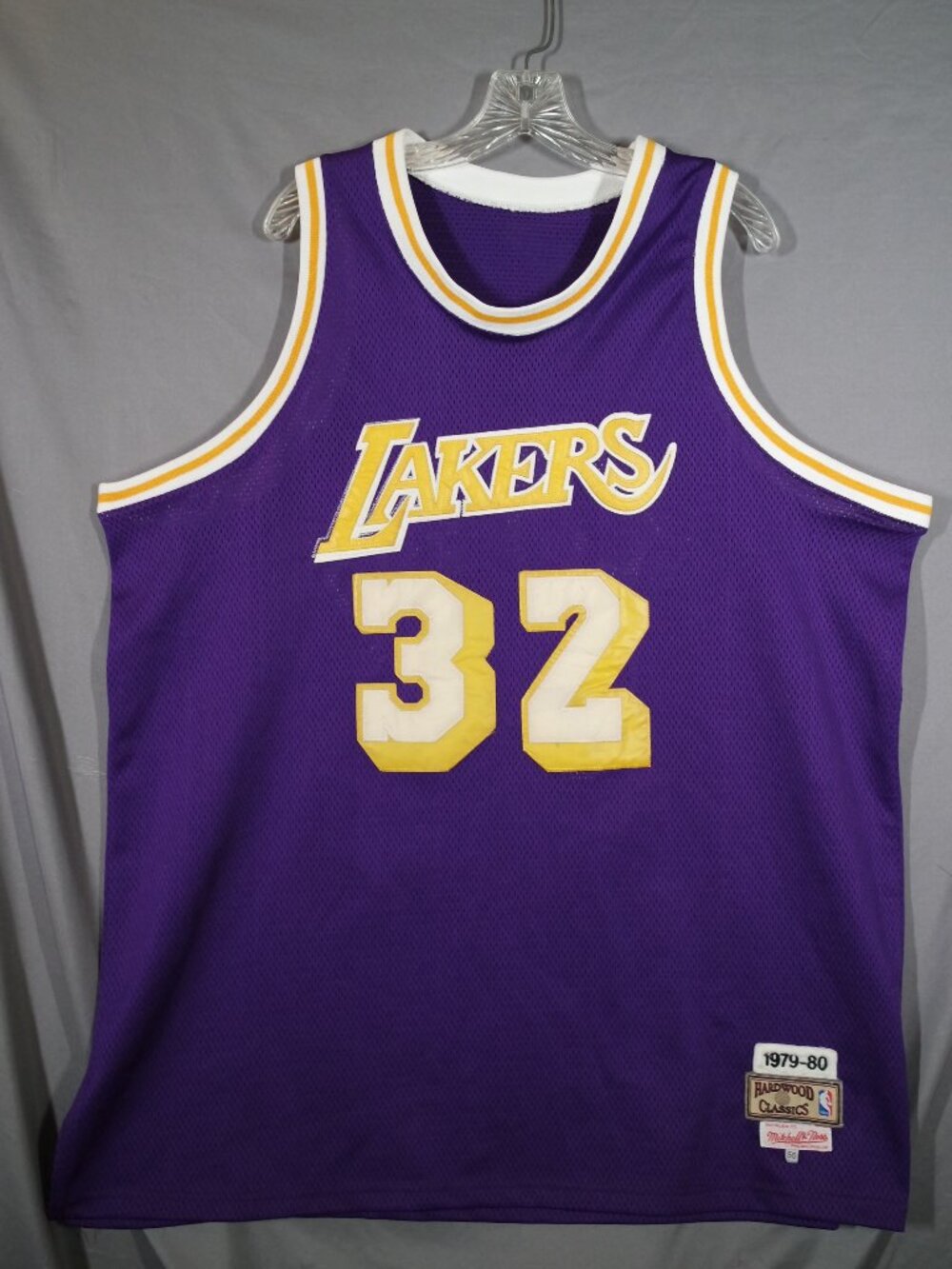 Vintage Mitchell & Ness Los Angeles Lakers Magic Johnson #32 Hardwood Classics J